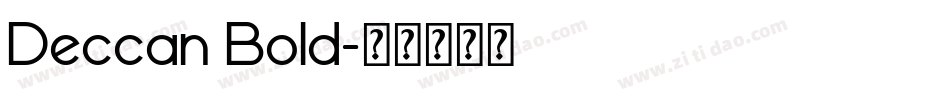 Deccan Bold字体转换